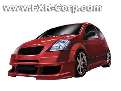 SOLIDO Citroën C2 Tuning, noir avec bande orange. 1/18. Réf - Lot 270