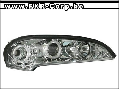 SET DE DEUX PHARES AVANT ANGEL EYES OPEL TIGRA (94-00) - H1/H1